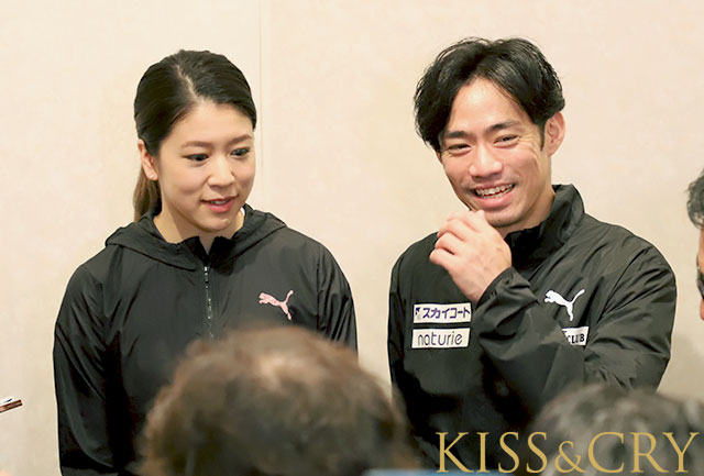 髙橋選手＆村元哉中「アイスダンス転向」囲み取材リポ