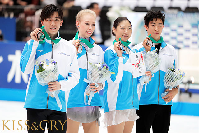 宇野昌磨選手、島田高志郎選手、紀平梨花選手、宮原知子選手が全力演技！ 「ジャパンオープン2019」でチームジャパンが2位に！