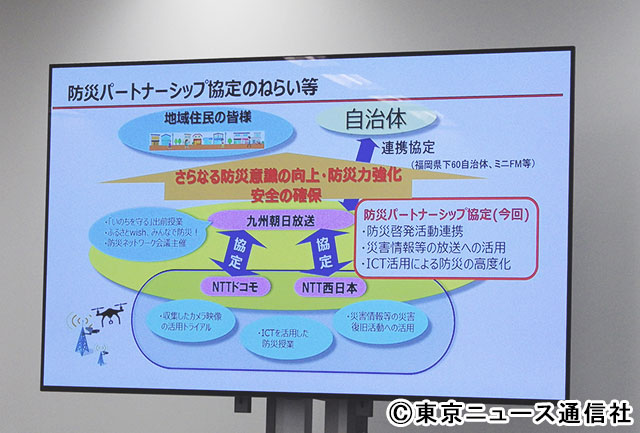 KBCがNTT西日本やドコモと防災協定。オンラインで3社を結び“遠隔締結式”