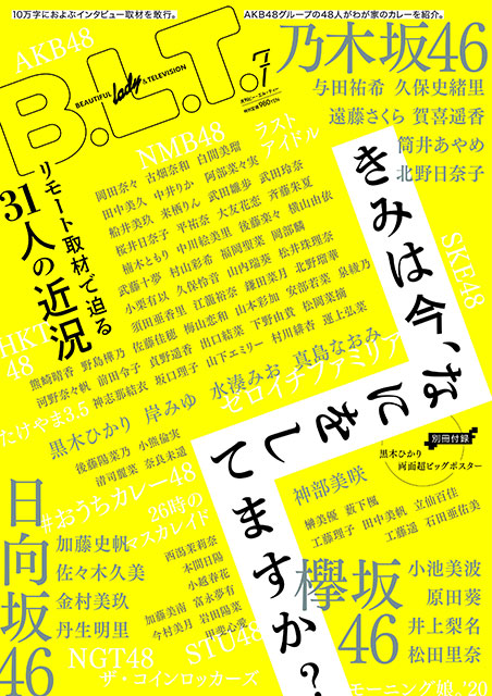 乃木坂46・与田祐希、遠藤さくら、欅坂46・小池美波、原田葵、日向坂46・加藤史帆、佐々木久美ら31人の“いま”にリモート取材で迫る!!