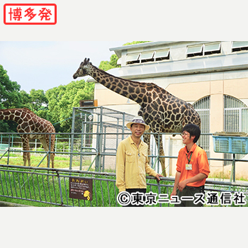 EXILE・ÜSAが福岡・大牟田市動物園を訪問。共にアフリカを旅した若き飼育員と「動物保護」を考える