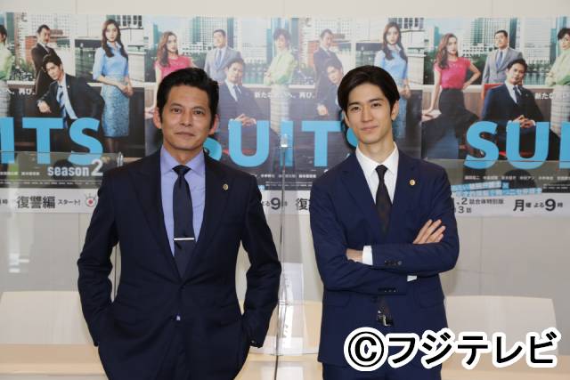 「SUITS／スーツ2」織田裕二、中島裕翔に「1年間ずっと一緒は嫌なの？（笑）」