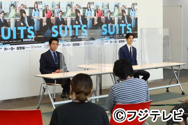 「SUITS／スーツ2」織田裕二、中島裕翔に「1年間ずっと一緒は嫌なの？（笑）」