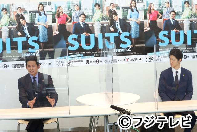 「SUITS／スーツ2」織田裕二、中島裕翔に「1年間ずっと一緒は嫌なの？（笑）」
