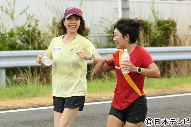 「24時間テレビ43」野口みずきが40kmを完走!!   2度目の挑戦の吉田沙保里へつなぐ！