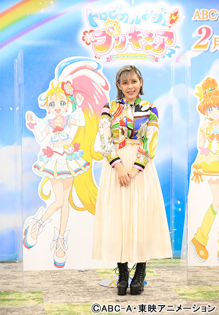 「トロピカル〜ジュ！プリキュア」ファイルーズあい、花守ゆみり、石川由依、瀬戸麻沙美、日高里菜がお披露目