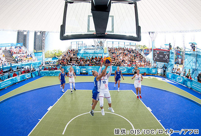 「3×3バスケットボール」提供：OIS/IOC/ロイター/アフロ