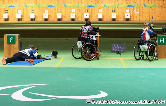 パラリンピック 射撃　写真：OIS/IOC/Press Association/アフロ