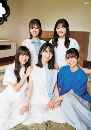 「B.L.T. 2021年12月号」別冊付録：金村美玖＆河田陽菜＆丹生明里＆松田好花＆渡邉美穂（日向坂46）／両面超ビックポスター