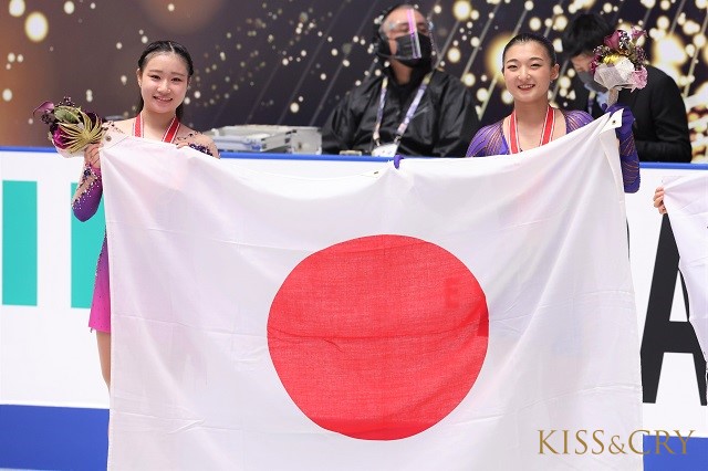「NHK杯2021」女子シングル・坂本花織＆河辺愛菜がW表彰台！ ペアの三浦璃来＆木原龍一組は3位に