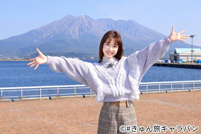 新川優愛、柏木由紀、石田ニコルが“きゅんピングカー”で九州旅を満喫