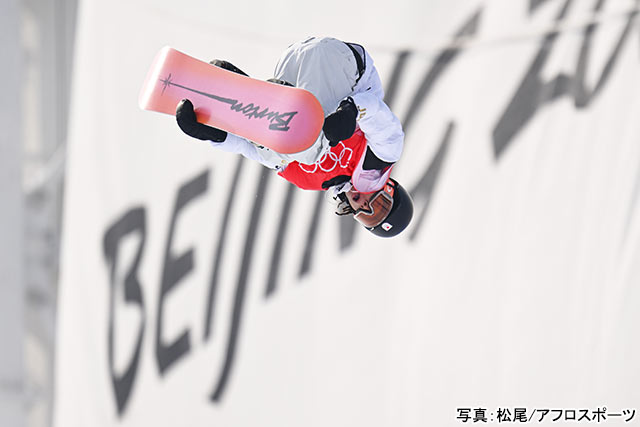 北京オリンピック2022 スノーボード・平野歩夢　写真：松尾/アフロスポーツ
