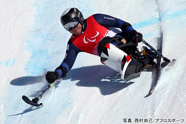 北京パラリンピック2022 アルペンスキー 森井大輝（写真：西村尚己/アフロスポーツ）