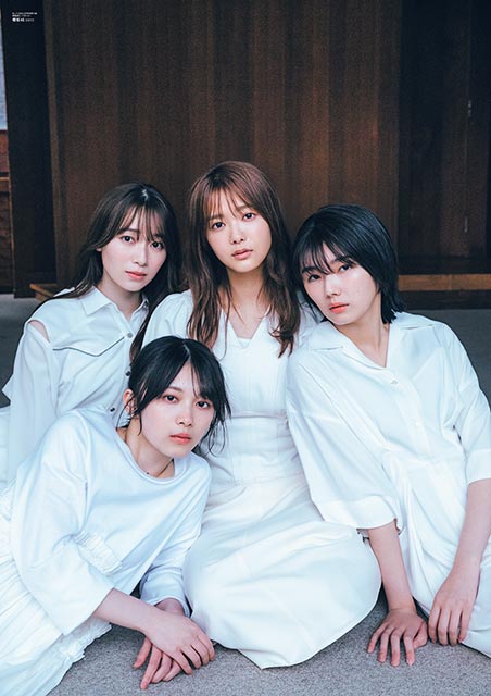 「B.L.T. 2022年5月号」別冊付録／田村保乃＆藤吉夏鈴＆森田ひかる＆守屋麗奈（櫻坂46）両面超ビッグポスター（裏）