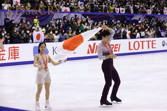 【NHK杯2022 リポート②】ペア・三浦璃来＆木原龍一が今季世界最高得点で完全優勝！ アイスダンスは村元哉中＆髙橋大輔が6位