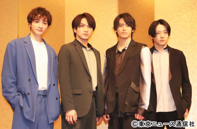 三浦宏規、高野洸、小関裕太、牧島輝が取材会に登壇！ 博多座四月公演は舞台「キングダム」。目指すは“博多座統一”