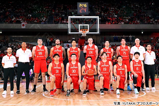 2023バスケ男子日本代表（国際強化試合）　写真：YUTAKA／アフロスポーツ