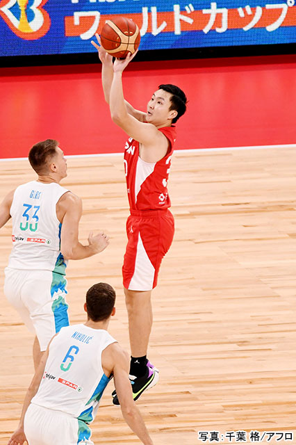富永啓生（2023バスケ男子日本代表）　写真：YUTAKA/アフロスポーツ