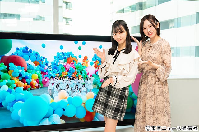 BRAND NEW TV WORLD!!／SKE48・佐藤佳穂＆末永桜花 レグザ体験インタビューリポート