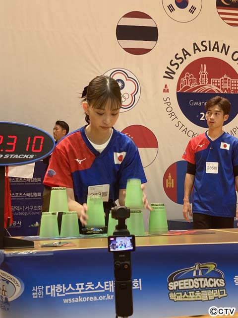 “ワイルド・スピード”森川葵、スポーツスタッキングのアジア大会で三つのメダルを獲得する快挙！