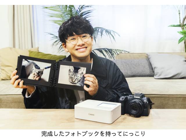 ミキ・亜生がキヤノンのミニフォトプリンター「SELPHY」（セルフィー）で愛猫のフォトブックを作ってみる【PR】