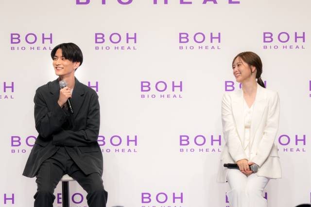 白石麻衣＆渡邊圭祐が「BIOHEAL BOH」新アンバサダーに就任！　スキンケア話で大盛り上がり♪