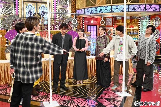 綾野剛＆本田真凜が「Golden SixTONES」に登場！“軌道戦隊ルートマン”で戦隊ポーズも披露