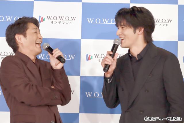 安田顕＆水上恒司「怪物」完成報告会に登場「ベタベタしないように関係性を築いた」