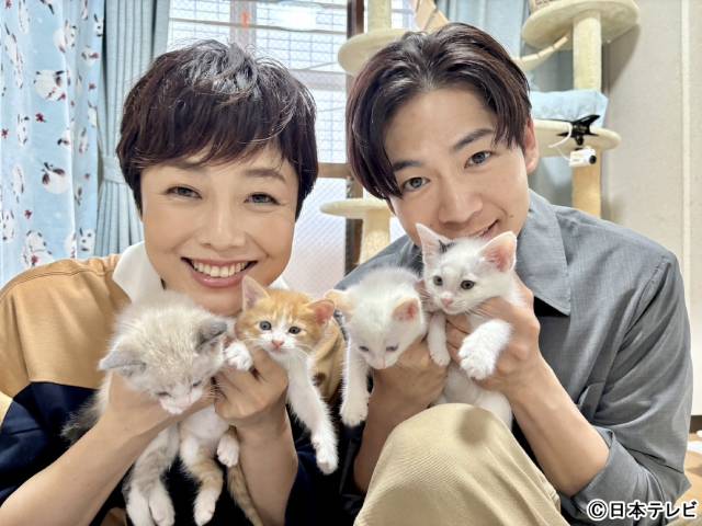 有働由美子“ミルクボランティア”に初挑戦「みんなの動物園」で松下洸平と赤ちゃんネコを支える