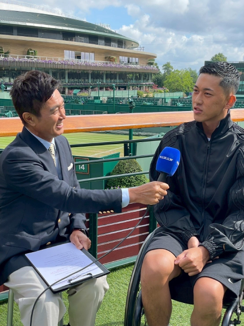「ウィンブルドンテニス」優勝を目指す小田凱人＆上地結衣に石黒賢が迫る！