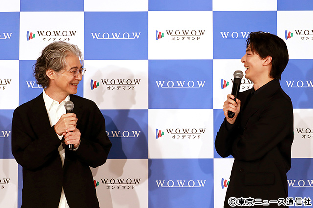 吉岡秀隆の“おちゃめな一言”に高杉真宙が思わず笑顔「連続ドラマW 夜の道標」完成報告会