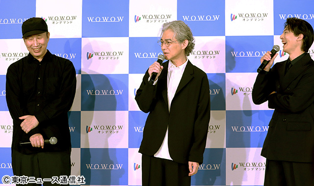 吉岡秀隆の“おちゃめな一言”に高杉真宙が思わず笑顔「連続ドラマW 夜の道標」完成報告会
