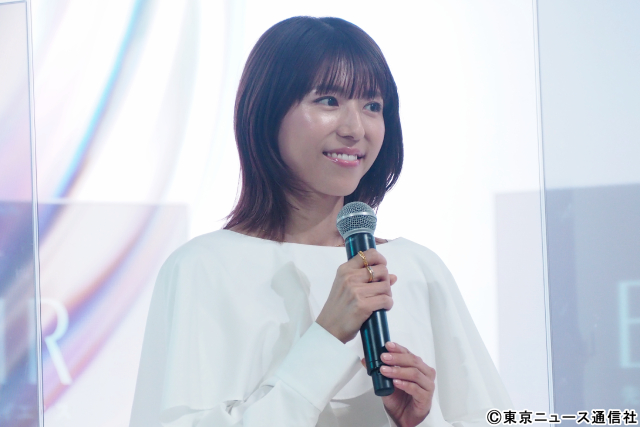若槻千夏、エリクシール新商品にうっとり♪「子育てのようにコラーゲンを育てます」