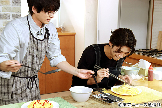 松島聡＆白洲迅が囲み取材でオムライス作り！「パパと親父のウチご飯」猪俣周杜との絆も明らかに