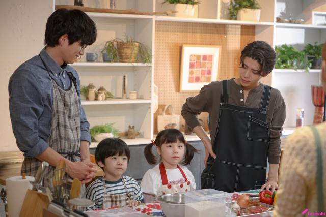 松島聡＆白洲迅「パパと親父のウチご飯」第2話はミニピザ作り！「絶対“最後まで”見て！」