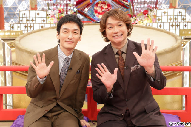 草彅剛＆香取慎吾“しんつよトーク”さく裂！「大相撲フードバトル」で8年ぶりにMCタッグ