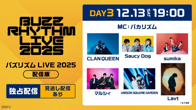 原因は自分にある。、櫻坂46ら集結! 「バズリズム LIVE 2025」をHuluで独占疑似ライブ配信