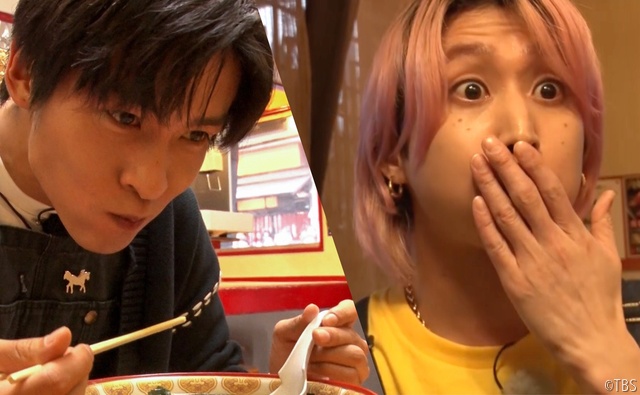 Snow Man・目黒蓮＆佐久間大介「せっかくグルメ」リレー出演！　目黒から佐久間へ助言も