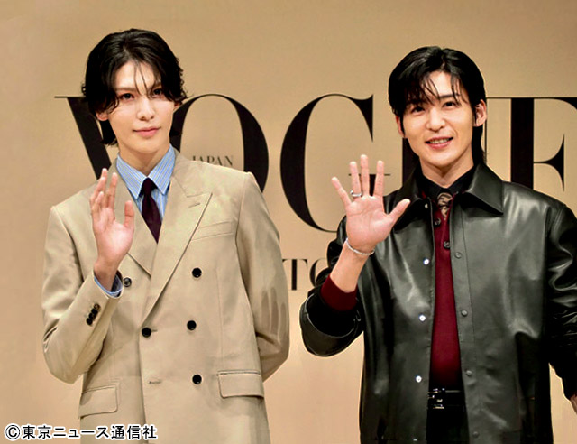 Snow Manのラウール＆目黒蓮／「VOGUE JAPAN　THE ONES TO WATCH 2025」授賞式より