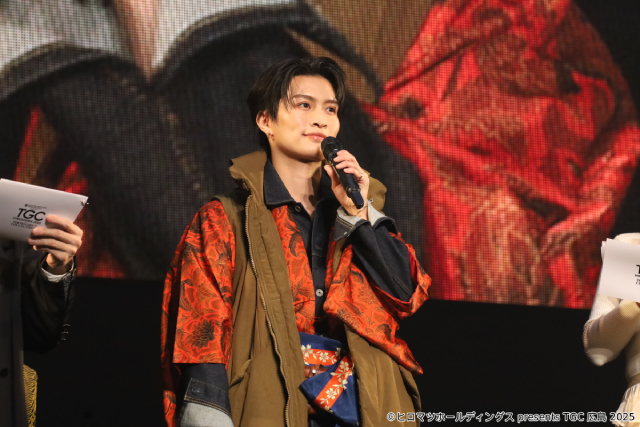 「TGC 広島 2025」那須雄登、初ランウエーで魅せる! 備後デニム工場で制作した作品も披露