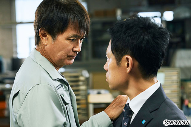 取引相手の社長役を演じた石黒賢と伊藤淳史の白熱のシーン／連続ドラマW 池井戸潤スペシャル「かばん屋の相続」