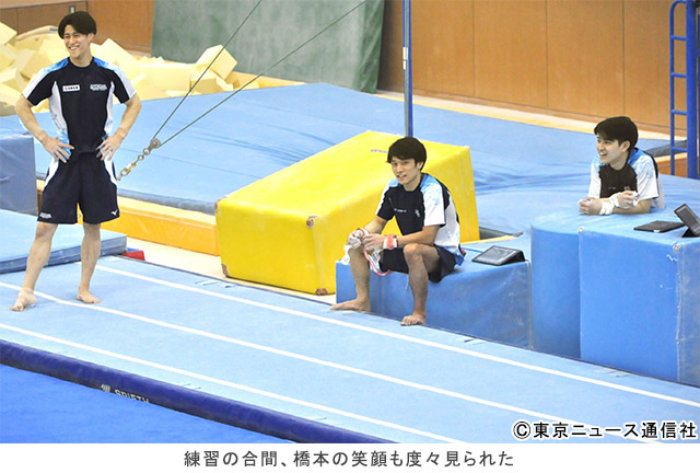練習中には橋本大輝の笑顔も場面も／セントラルスポーツ体操競技部の新年練習初め＆合同取材
