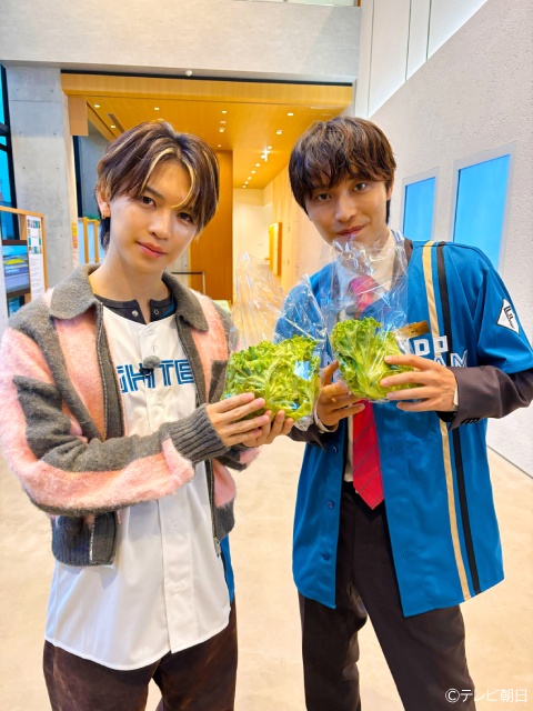 阿部顕嵐×岩橋玄樹「アランタウン」でガチンコバッティング対決＆きつねダンスを披露