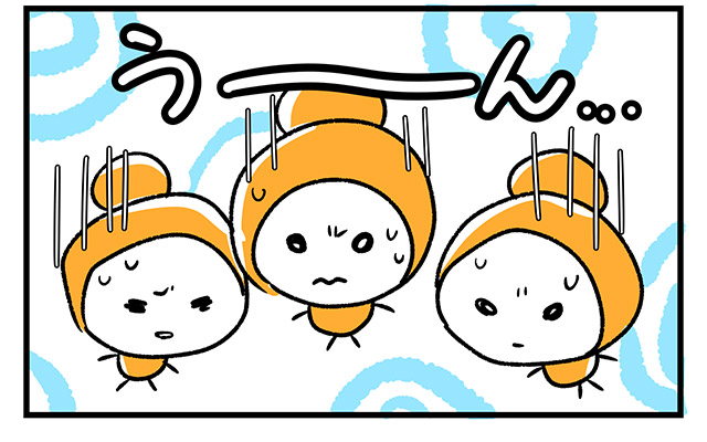 EPISODE 25.「決められない！」1ページ目・4コマ目／町あかり漫画連載 Cheerly！