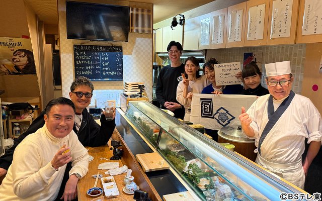 ご近所同士の松岡昌宏と市川右團次が初共演。“町寿司愛”を熱く語り合う