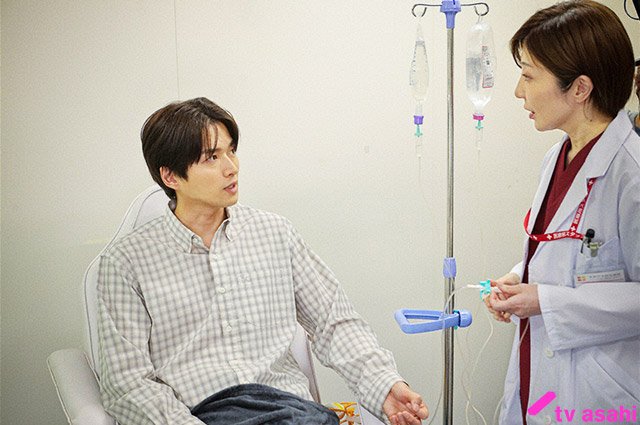 葵（白洲迅）の病院シーンより／金曜ナイトドラマ「余命3ヶ月のサレ夫」