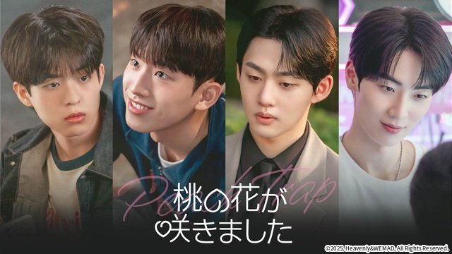 恋愛経験ゼロのピュア男子×イケメン3人のBLコメディー「桃の花が咲きました」が配信