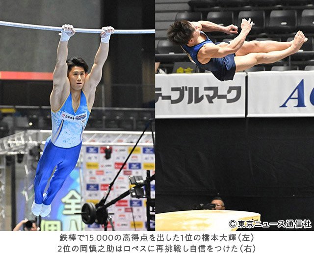 橋本大輝、岡慎之助らが体操の日本一を目指して対決！「第80回全日本体操個人総合選手権」