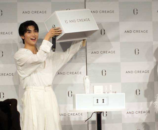 増子敦貴、山田優の前で10秒プレゼン アンバサダーとして商品の魅力を熱弁