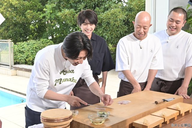 timelesz・佐藤勝利が念願の「相葉マナブ」初出演! 先輩・相葉雅紀らと地引き網漁に挑む